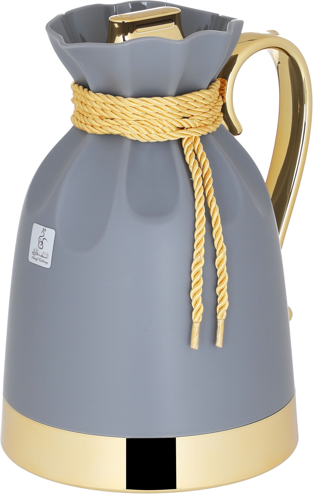 Everest Balqis Thermos, 1 liter, thermal glass inner shell, plastic outer shell - dark gray product image 3