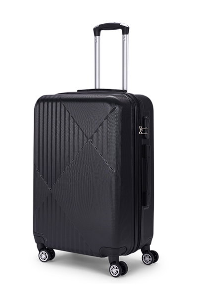 Limra OT-4084 Limra ABS Luggage Set, 3 Sizes, 4 Wheels, 360 Degree Rotating - Black product image 2