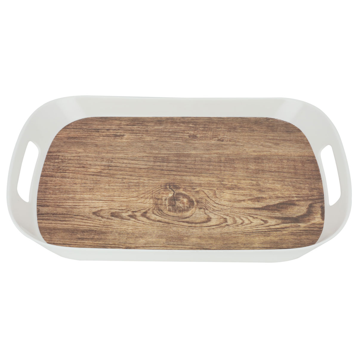 طوفرية ميلامين السيف غاليري، 34x23x2.8 سم - ابيض خشبي product image 2