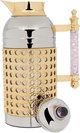 Al Saif Gallery Sarah thermos set, 1 liter, crystal handle, thermal glass inner case, steel outer case - silver product image 8