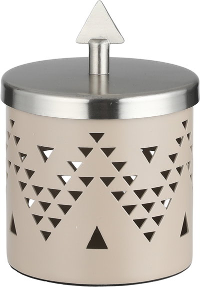 طقم مبخرة ستانلس استيل السيف غاليري، 32x18x1.2 سم، 4 قطع، صينية، علبة بخور، ملقط - بيج فضي product image 4