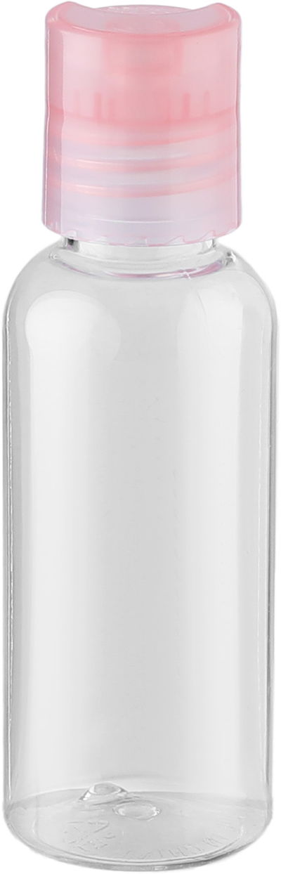 Saifso Plastic Travel Bottle Set, 50ml, 4 Pieces, with Case - Clear Pink product image 4