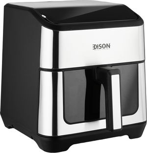 قلاية هوائية إديسون، 1900 واط، 8 لتر، 37.3x30x31.2 سم، ديجيتال، 4 برامج، تحكم لمس، GLA-8002H - أسود فضي product image 2