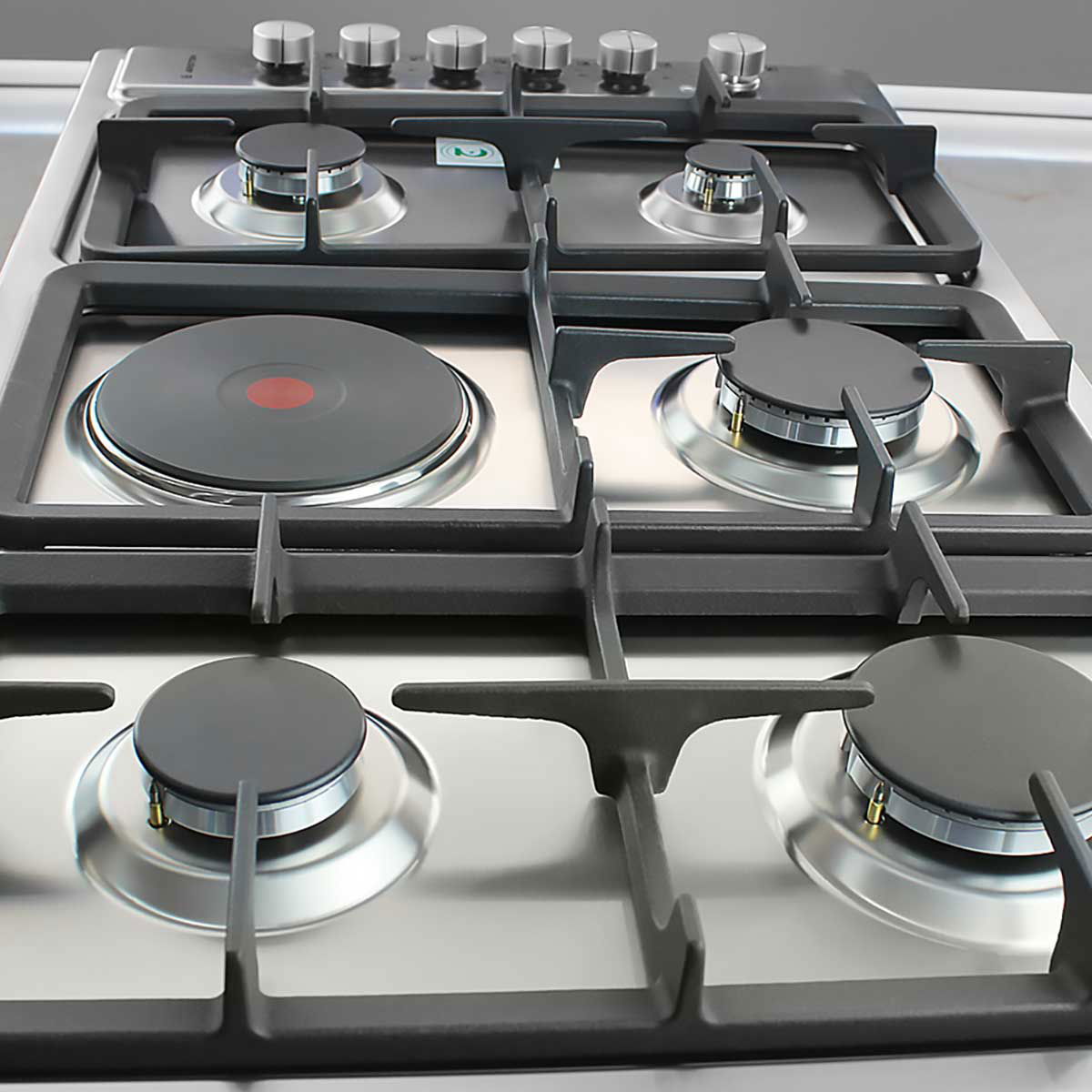 Ariston Am95E0Gmixsa Electric Stove, 5 Burners, 86 X 51 Cm - Silver product image 4
