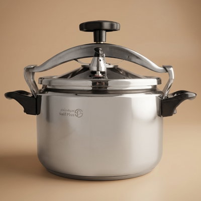 Al Saif Plus Stainless Steel Pressure Cooker, 5 Liters - Silver product image 1