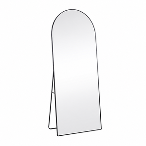 مراية ستاند زجاج، 180×60 سم، ستاند معدن - اسود product image 2