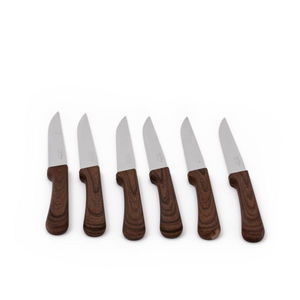 طقم سكاكين استيل السيف غاليري، 6 قطع - بني product image