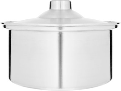 طقم قدور المونيوم السيف الماسي، 5 قطع- فضي product image 2