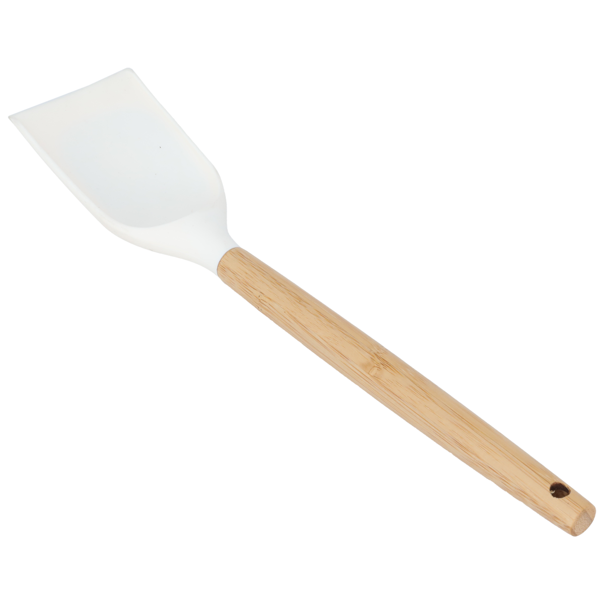 Al Saif Gallery Silicone Serving Spoon, Wooden Handle - Beige product image