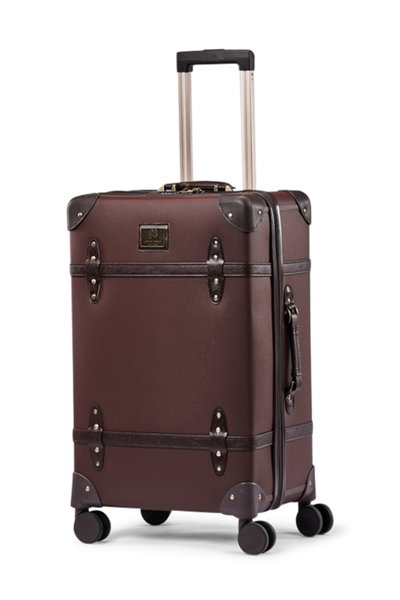 Limra LMA-7050 Artificial Leather Luggage Set, 4 Sizes, 4 Wheels, 360 Degree Rotating - Dark Brown product image 4