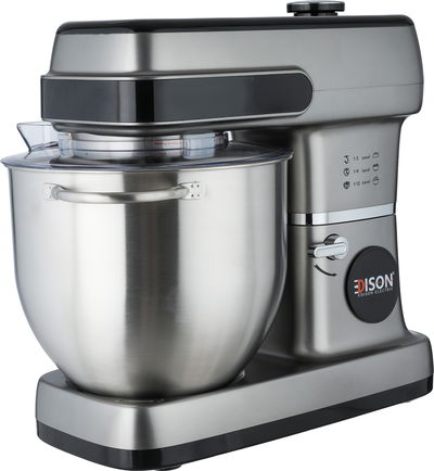 Raptor Edison SM-A02PS Electric Stand Mixer, 10 Liters, 1500 Watts, 50.5 x 30.7 x 48.9 cm, 12 Speeds, Touchscreen, Built-in Scale - Black Silver product image 2