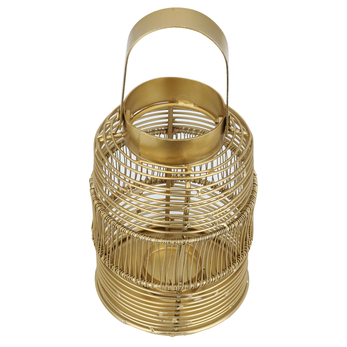 فانوس استيل العين الاندلسية، 10 × 10 × 15 سم - ذهبي product image 2