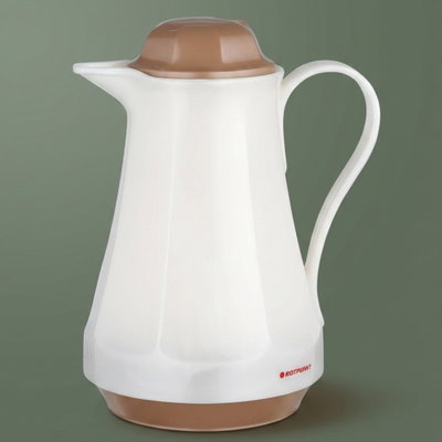 Thermos 430 Rootpunkt , 1 Liter, Glass Inner Container, Plastic Outer Body - beige Brown product image 1