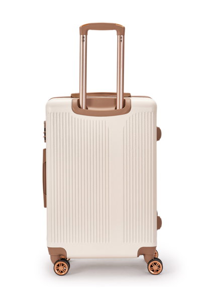 طقم شنط سفر ABS ليمرا، 4 مقاسات، 4 عجلات، بزاوية 360 درجة، OT-501861 - بيج ذهبي product image 5