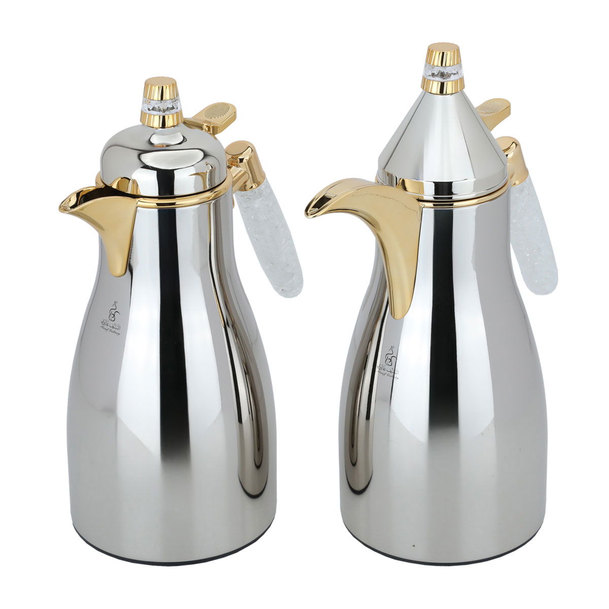 Al Saif Gallery Maimouna Steel thermos Set, 2 Pieces, 1 Liter - Silver product image 2