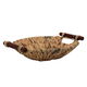 Al Saif Gallery wicker serving basket, 27 x 15 x 7 cm, round - brown product image 1