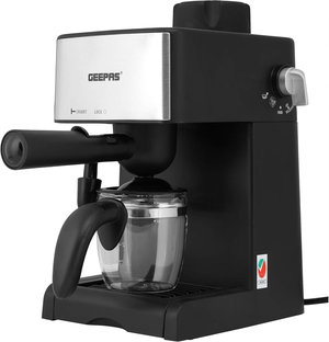 ماكينة تحضير قهوة جيباس، 800 واط، 4 اكواب، GCM6109 - اسود product image
