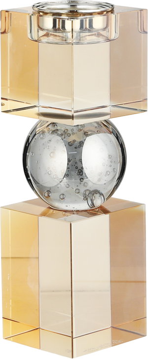 مبخرة زجاج السيف غاليري، 6x6x19.5 سم - شفاف عسلي product image