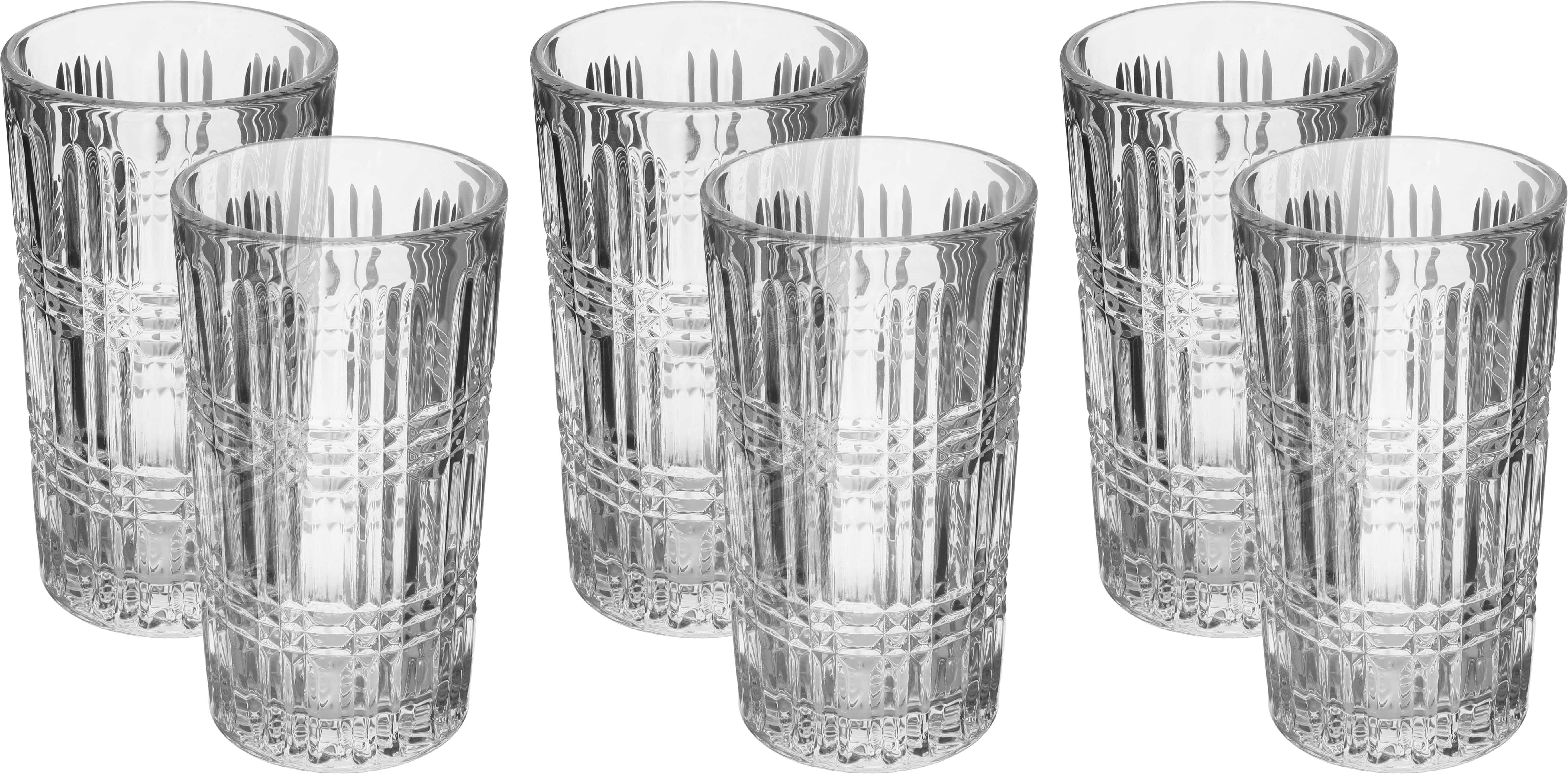 Al Saif Gallery Glass Cups Set, 0.35 L, 6 Pieces - Clear product image