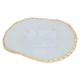 Al Saif Gallery glass sweet dish, 18 x 18 x 4 cm, gold-transparent rim product image 2