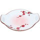 Al Saif Gallery porcelain plate, 9.25 inches, flower pattern, handle - white product image 2