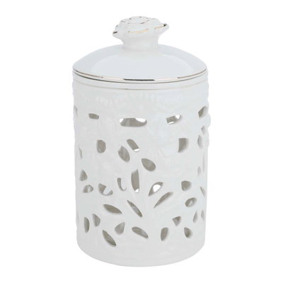 Al Saif Gallery Porcelain Spice Box Set, 5 Cans, 5 Spoon Tools - White product image 5
