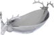 Steel Al Saif Gallery serving plate, large, oval - silver product image 2
