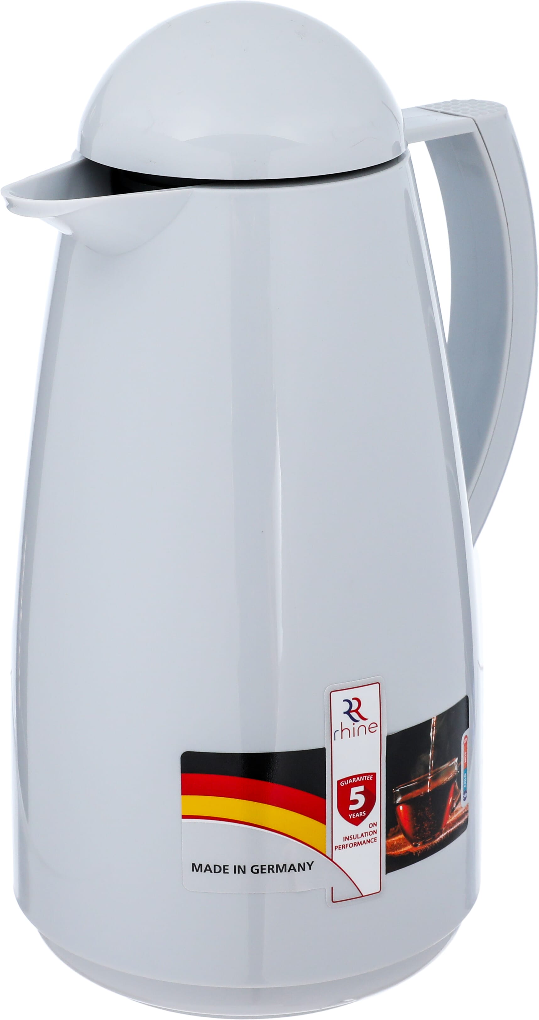Alrhine Marcotec thermos, 1 liter, glass inner container, plastic outer shell - gray product image 3