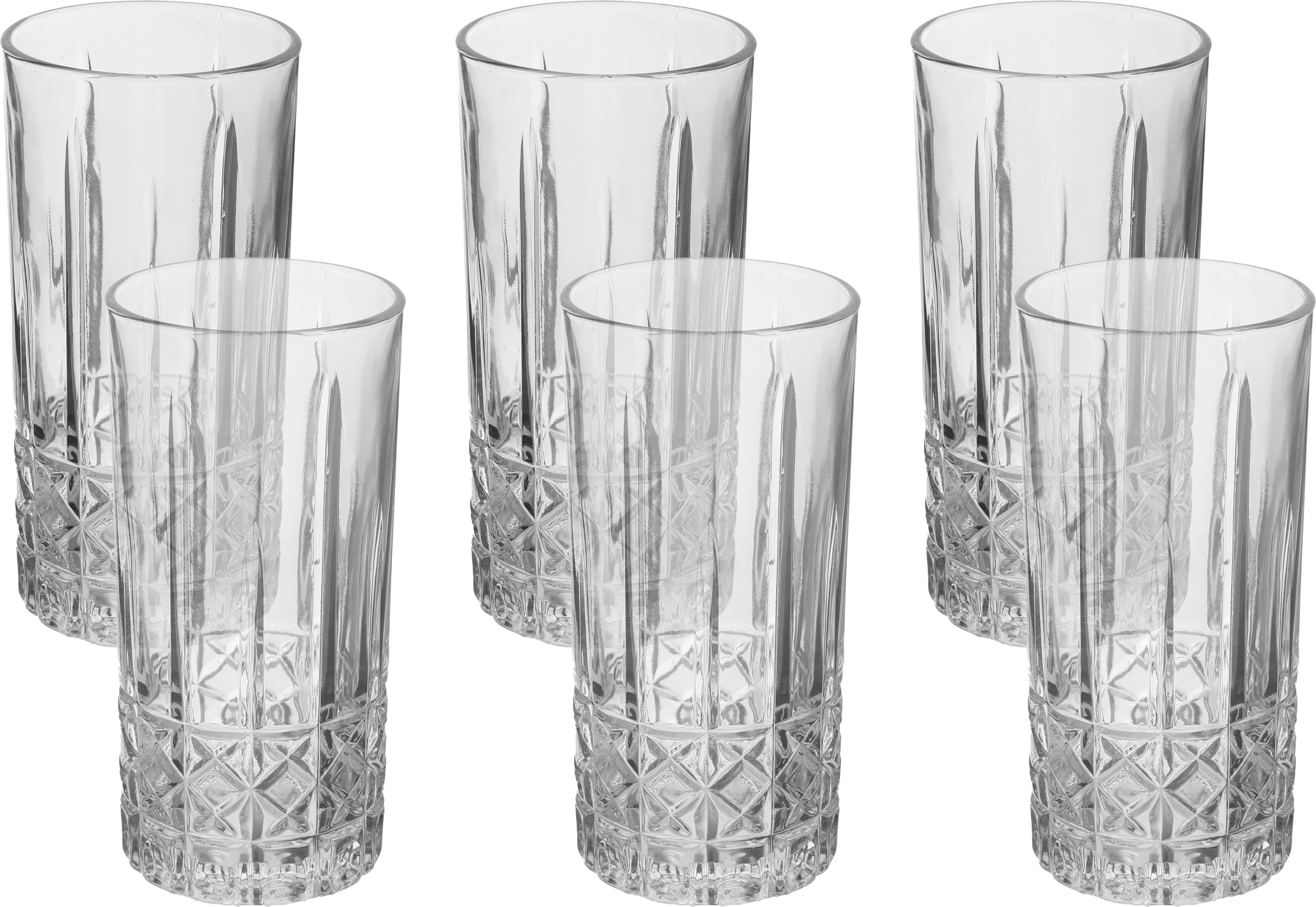 Al Saif Gallery Glass Cups Set, 6 Pieces - Clear product image