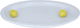 Al Saif Gallery porcelain dessert plate, 35.9 x 25.7 x 3.8 cm, oval - white product image 1