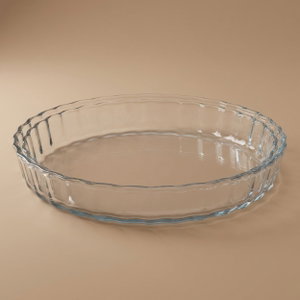طقم صواني فرن زجاج ميروليكس، 2 قطع، دائري - شفاف product image