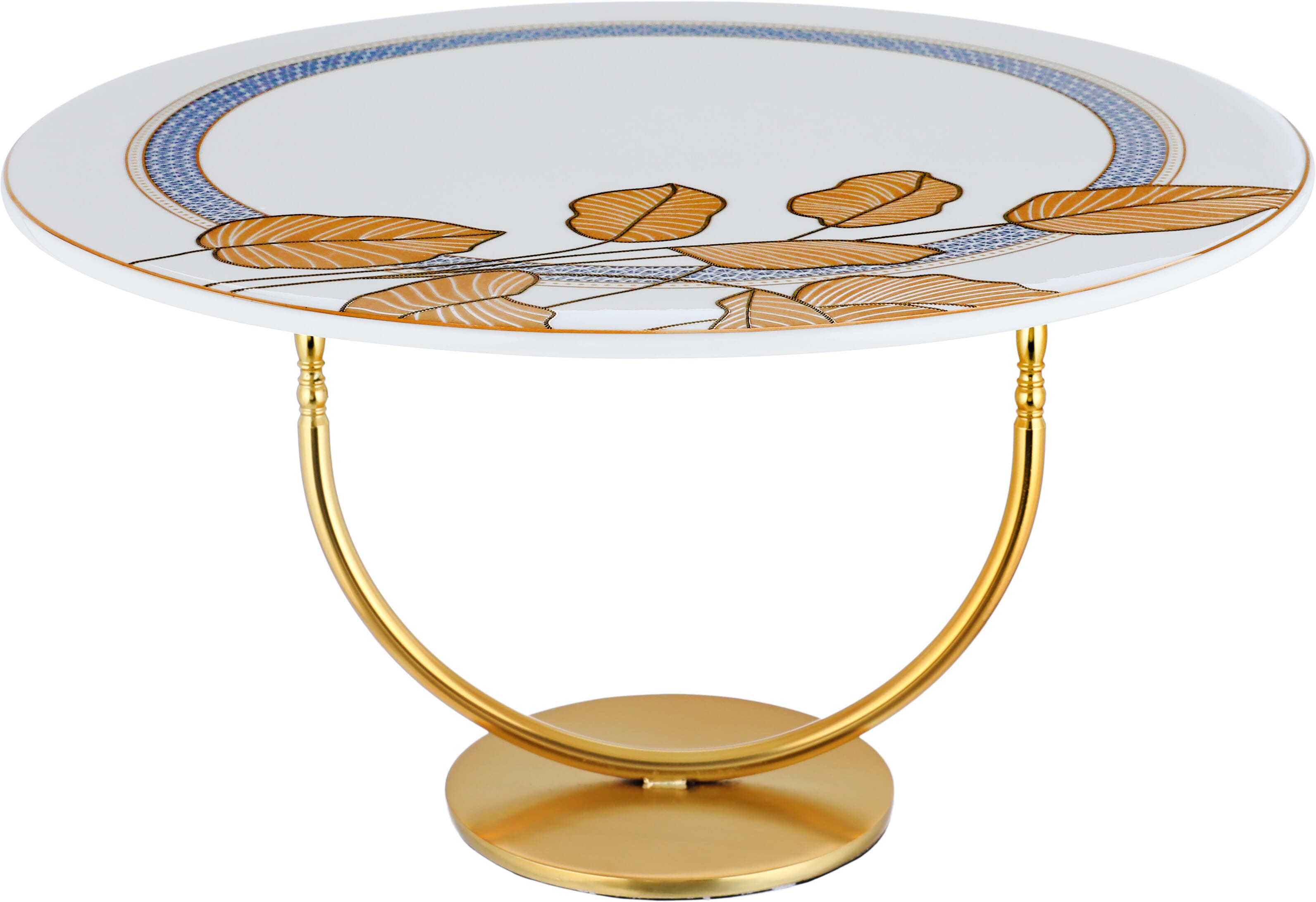 طقم تقديم كيك بورسلان السيف غاليري، 14 قطعة - أبيض product image 4