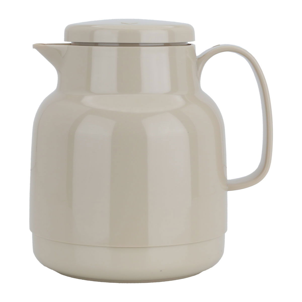 ترمس هيليوز، 1 لتر، حافظة داخلية زجاج، هيكل خارجي بلاستيك - بيج product image
