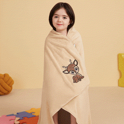 منشفة اطفال كورال فليس ريفي، 140×80 سم - بيج product image 4