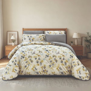 طقم لحاف سمر لاند قطن، 240x260 سم، نفرين، 6 قطع - كريمي product image