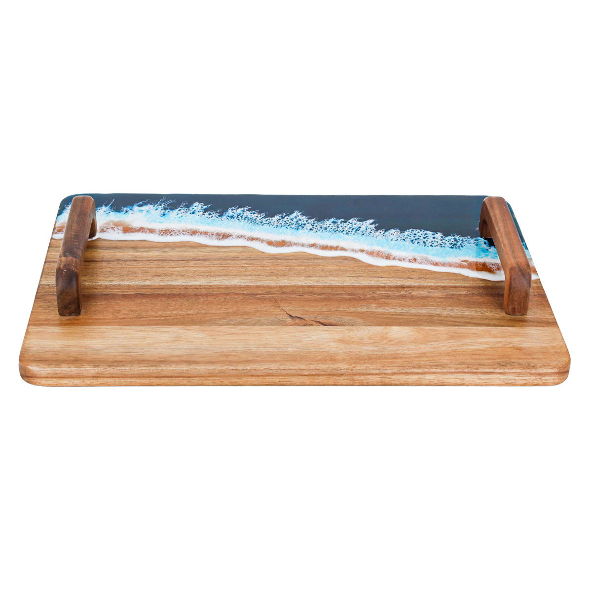 Al Saif Gallery Wooden Serving Tray, 46X30Xx2 Cm - Brown product image