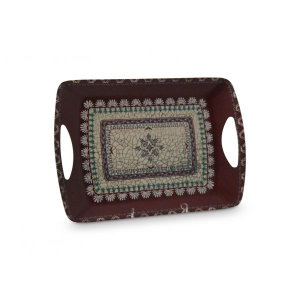 Al Saif Gallery Melamine Serving Tray, 18.5 cm, Rectangle - Brown product image