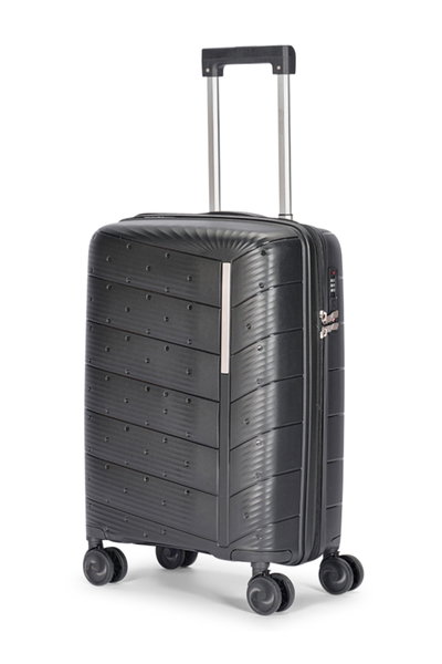 طقم شنط سفر بولي بروبيلين ليمرا، 4 مقاسات، 4 عجلات، بزاوية 360 درجة، LMA-PP508 - رمادي غامق product image 3