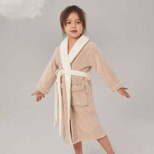 روب اطفال كورال فليس ريفي، 100×40 سم - بيج product image
