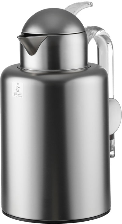 AlAl Saif Gallery Ikram Thermos Set, 1/1.5 Liter, Glass Inner Material, Transparent Handle - Silver product image 5