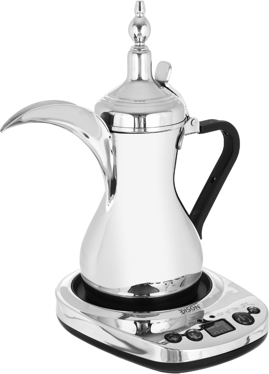 طقم دلة مع ابريق استيل إديسون كونترول ستريكس ، 1200 واط، 5575/EM - فضي product image 2