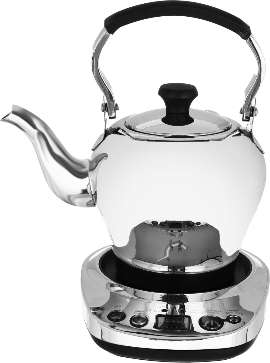 طقم دلة مع ابريق استيل إديسون كونترول ستريكس ، 1200 واط، 5575/EM - فضي product image 4