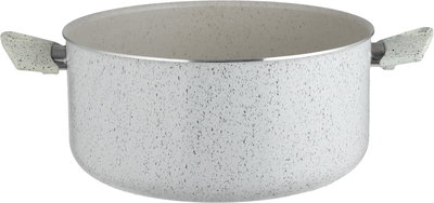 طقم قدور جرانيت السيف بلص، 9 قطع، غطاء زجاج - كريمي أسود product image 4