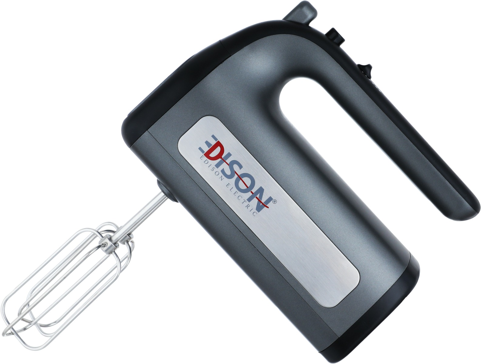 Edison CM-2003 Electric Hand Mixer, 500 Watt, 5 Speeds, Turbo, 4 Pieces - Silver Gray product image 3