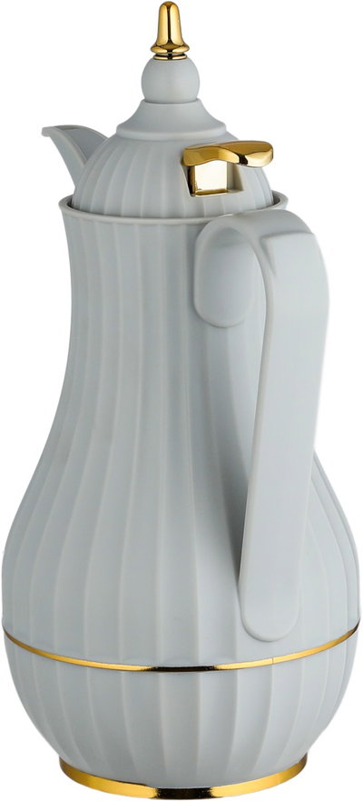 ترمس تميم 7 السيف غاليري، 0.35 لتر، حافظة داخلية زجاج - رمادي فاتح product image 2