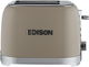 Edison Ts212/Ka Stainless Steel Toaster, 750-850W, 2 Slices, 6 Toast Levels - Cappuccino product image 1