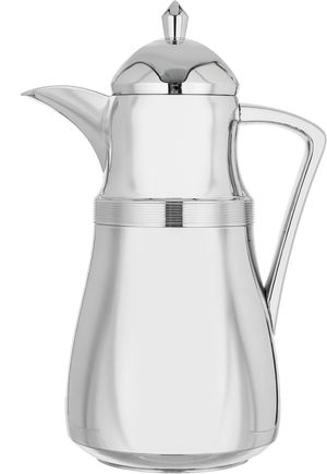 طقم ترامس نجد السيف غاليري، 1 لتر، حافظة داخلية زجاج حراري، 2 قطعة - فضي لامع product image 5