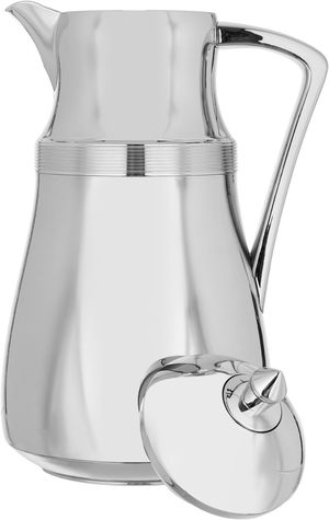 طقم ترامس نجد السيف غاليري، 1 لتر، حافظة داخلية زجاج حراري، 2 قطعة - فضي لامع product image 4