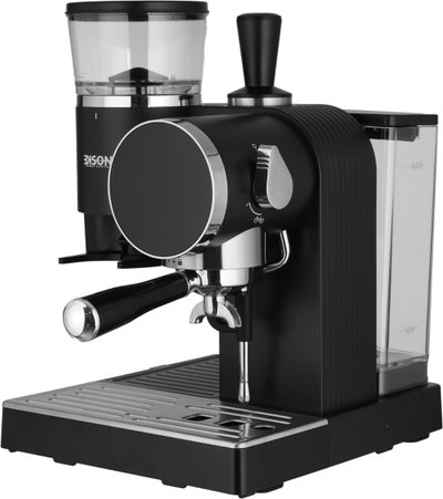 Edison GP6800 Espresso Coffee Machine and Grinder, 1.5L Capacity, 1465W, Touch Control, 3 Temperature Settings, 30 Grinding Settings, 20 Bar Pressure Pump, Frother - Black product image 4
