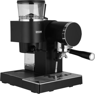 Edison GP6800 Espresso Coffee Machine and Grinder, 1.5L Capacity, 1465W, Touch Control, 3 Temperature Settings, 30 Grinding Settings, 20 Bar Pressure Pump, Frother - Black product image 8